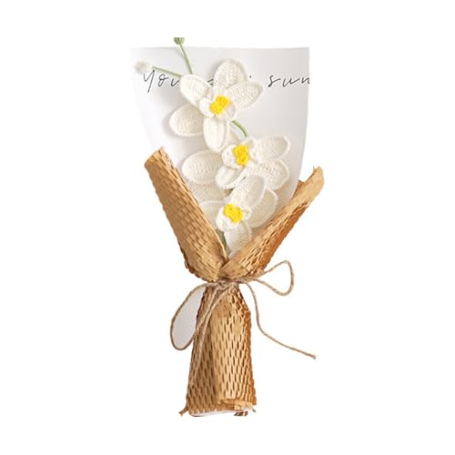Häkelblume, einzelner Schmetterling, künstliche handgefertigte Blumen, Valentinstag, Frau, Freundin von Hattba