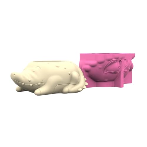 Handgefertigtes Silikon für Beton Blumentöpfe Kreative Alligatoren Designs Epoxidharz Gießformen für Ornament von Hattba