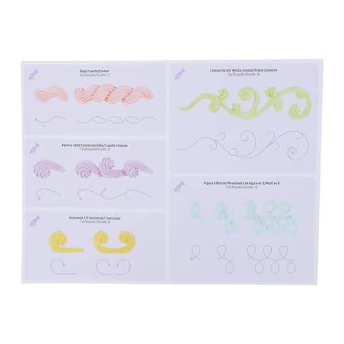 Hattba 13 x Kuchen-Paspelier-Übungs-Zeichenbrett-Vorlagen, Papierdekorationen, Übungsvorlagen, Pasten, Fondant-Dekorationen Hattba 13 x Kuchen-Paspelier-Übungs-Zeichenbrett-Vorlagen, Papierdekorationen, Übungsvorlagen, Pasten, Fondant-Dekorationen von Hattba