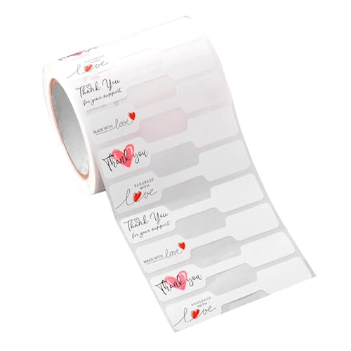 Hattba 500 Stück Schmuck-Etiketten, Schmuck-Identifikationsaufkleber, selbstklebende Hantelaufkleber für Halsketten, Ohrringe, Ringe, Display Hattba 500 Stück Schmuck-Etiketten, Schmuck-Identifikationsaufkleber, selbstklebende Hantelaufkleber für Halsketten, Ohrringe, Ringe, Display von Hattba
