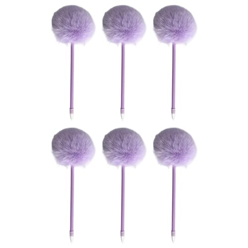 Hattba 6 Stück pelziger Kugelschreiber, lustiges Schreibwerkzeug, 0,7 mm, nachfüllbar, glatt zu schreiben, für Studenten, Frauen, Mädchen, Schreiben, Tagebücher Hattba 6 Stück pelziger Kugelschreiber, lustiges Schreibwerkzeug, 0,7 mm, nachfüllbar, glatt zu schreiben, für Studenten, Frauen, Mädchen, Schreiben, Tagebücher von Hattba