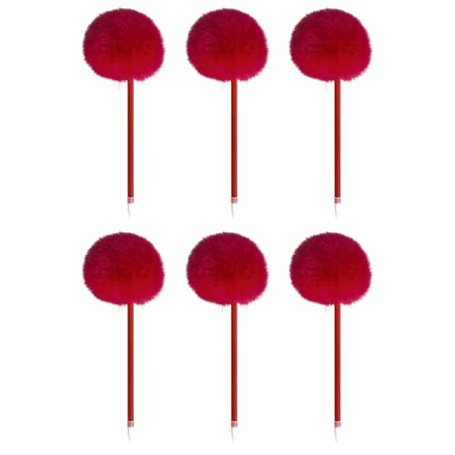Hattba 6 Stück pelziger Kugelschreiber, lustiges Schreibwerkzeug, 0,7 mm, nachfüllbar, glatt zu schreiben, für Studenten, Frauen, Mädchen, Schreiben, Tagebücher Hattba 6 Stück pelziger Kugelschreiber, lustiges Schreibwerkzeug, 0,7 mm, nachfüllbar, glatt zu schreiben, für Studenten, Frauen, Mädchen, Schreiben, Tagebücher von Hattba