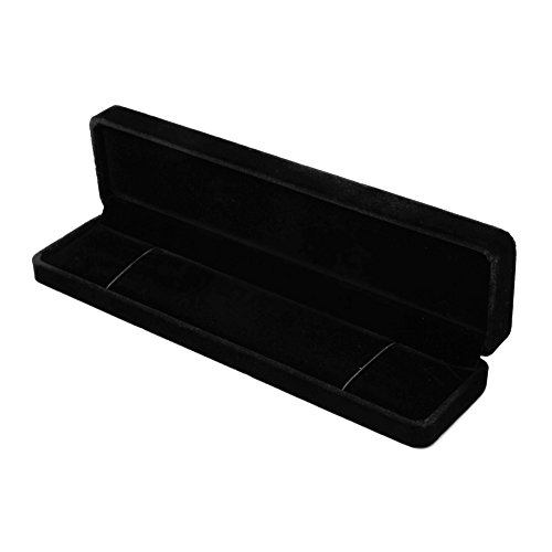 Hattba Schwarze Plüsch-Schmuckschatulle, lange Perlen, Halsketten-Box, Verlobung, Hochzeit, Geschenke, Schmuckaufbewahrung, Präsentationsboxen Hattba Schwarze Plüsch-Schmuckschatulle, lange Perlen, Halsketten-Box, Verlobung, Hochzeit, Geschenke, Schmuckaufbewahrung, Präsentationsboxen von Hattba