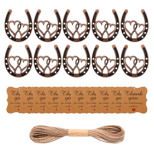Hattba Set mit 10 Hufeisen-Anhängern aus Metalllegierung, für Hochzeit, Tischdekoration, Hufeisen, Hochzeitsgeschenk Hattba Set mit 10 Hufeisen-Anhängern aus Metalllegierung, für Hochzeit, Tischdekoration, Hufeisen, Hochzeitsgeschenk von Hattba
