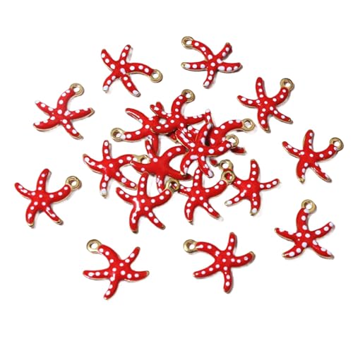 Hattba Set mit 20 Seestern-Anhängern, buntes Schmuckzubehör, Edelstahl-Schmuckkomponente für Mode-Enthusiasten, modischer Charme Hattba Set mit 20 Seestern-Anhängern, buntes Schmuckzubehör, Edelstahl-Schmuckkomponente für Mode-Enthusiasten, modischer Charme von Hattba