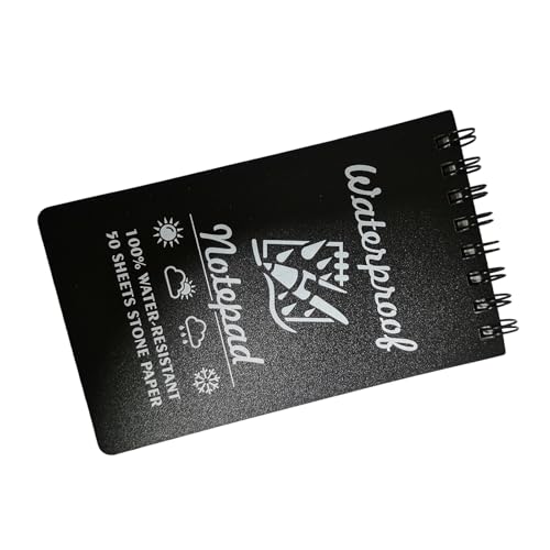 Hattba Wasserdichte Notizbücher Praktisches Taschennotizbuch Kleine Notizblöcke Spiralen Linierte Seiten Feld Notizblock für Outdoor Büro von Hattba