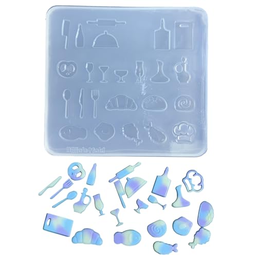 Kristall-Silikonformen, Epoxidharz, Schlüsselanhänger, Anhänger, Schüttelbecher, Silikonform, geeignet für Bastelarbeiten von Hattba