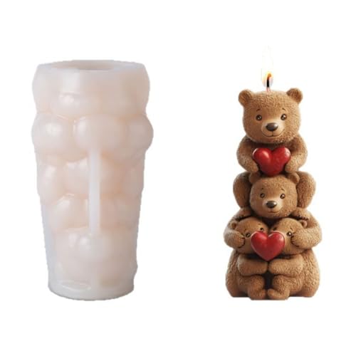 Mehrzweck-Silikon-Bär, für handgefertigte Seife, hitzebeständig, wiederverwendbar, Bastelwerkzeug-Set von Hattba