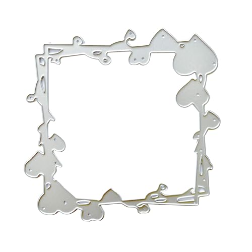 Metall-Stanzformen, Herzrahmen, Stanzschablonen für Scrapbooking, Alben, Papierkarten, Prägung von Hattba