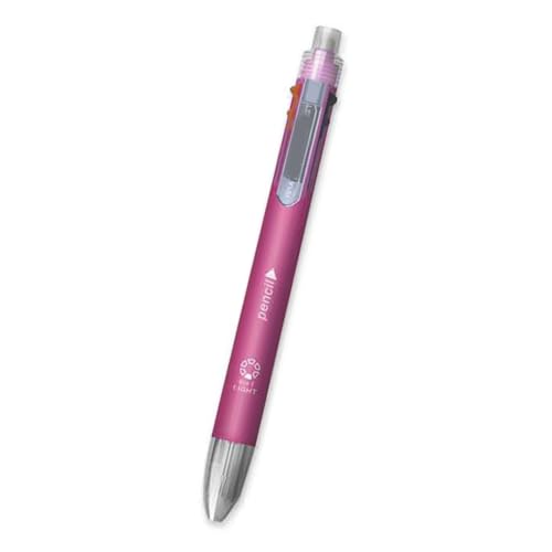 Multifunktionaler mehrfarbiger Stift mit 0,7 mm automatischem Bleistift, 5 Farb-in-1-Kugelschreiber, einziehbarer Kugelschreiber, Multifunktions-Kugelschreiber von Hattba