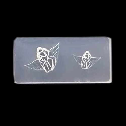 Nagelschablonen, Kristall-Epoxidharz-Form, Silikon-Schnitzform, 3D-Serie, Skulptur-Stempelplatte von Hattba