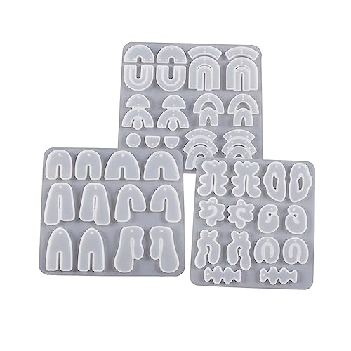 Ohrring-Silikonform, Epoxidharz, Ohrtropfenformen, handgefertigt, Handwerk, Schmuckherstellung, Zubehör, Damen Ohrring-Silikonform, Epoxidharz, Ohrtropfenformen, handgefertigt, Handwerk, Schmuckherstellung, Zubehör, Damen von Hattba