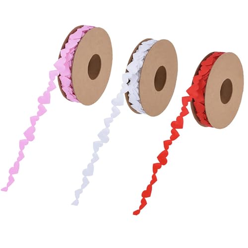 Packung mit 3 Rollen Seidenbänder zum Basteln und Verpacken von Liebes-Polyesterband Hochzeitsdekoration Packung mit 3 Rollen Seidenbänder zum Basteln und Verpacken von Liebes-Polyesterband Hochzeitsdekoration von Hattba
