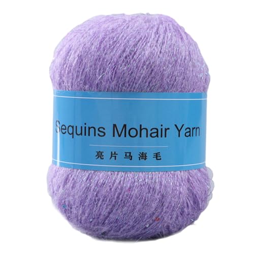 Pailletten-Perlengarn-Set zum Basteln, Erstellen schöner Schals, Hüte und mehr sicheres und weiches Häkelgarn, 50 g, Perlengarn zum Stricken Pailletten-Perlengarn-Set zum Basteln, Erstellen schöner Schals, Hüte und mehr sicheres und weiches Häkelgarn, 50 g, Perlengarn zum Stricken von Hattba