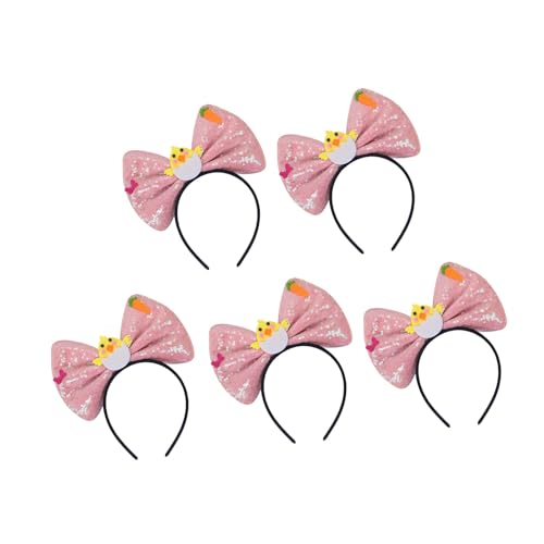 Pailletten-Stirnbänder, 5 Stück, Schleife, Stirnbänder, Party-Kopfbedeckungen, Zubehör für Erwachsene und Kinder, Geburtstagsparty-Zubehör Pailletten-Stirnbänder, 5 Stück, Schleife, Stirnbänder, Party-Kopfbedeckungen, Zubehör für Erwachsene und Kinder, Geburtstagsparty-Zubehör von Hattba