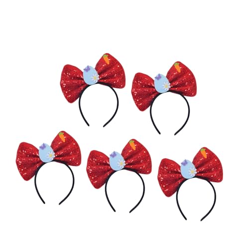 Pailletten-Stirnbänder, 5 Stück, Schleife, Stirnbänder, Party-Kopfbedeckungen, Zubehör für Erwachsene und Kinder, Geburtstagsparty-Zubehör Pailletten-Stirnbänder, 5 Stück, Schleife, Stirnbänder, Party-Kopfbedeckungen, Zubehör für Erwachsene und Kinder, Geburtstagsparty-Zubehör von Hattba