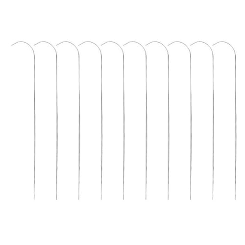 Perlennadeln mit großem Öhr, gebogen, für Perlen, Armbänder, Halsketten, Perlen, Spinner-Nadel, gebogene Perlennadel, Schmuckherstellungswerkzeug, 10 Stück von Hattba