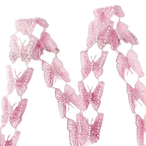 Schöne Pailletten-Applikationen, Schmetterlingsspitze, Brautkleid, Verzierung für kreative Projekte Schöne Pailletten-Applikationen, Schmetterlingsspitze, Brautkleid, Verzierung für kreative Projekte von Hattba
