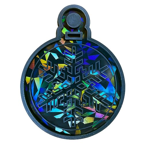 Silikon-Weihnachts-Schneeflocken-Formen, Lichtohrringe, Anhänger, Ornamente, Schmuck, Epoxidharz-Form von Hattba