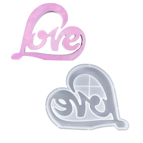 Silikonformen für 3D-Wortschilder, für Liebe, Zuhause, Familie, Ornamente, Epoxidharze, Basteln und Tischdekorationen von Hattba