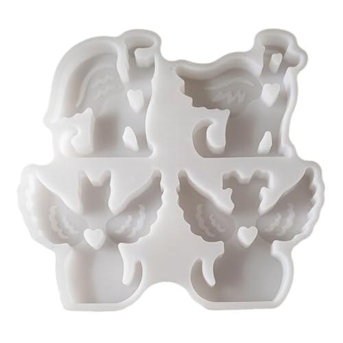 Silikonformen für Katzen und Hunde, für Epoxidharz, handgefertigte Seife, 3D-Tier-Fondant, Silikonformen für Kuchen und Backen von Hattba