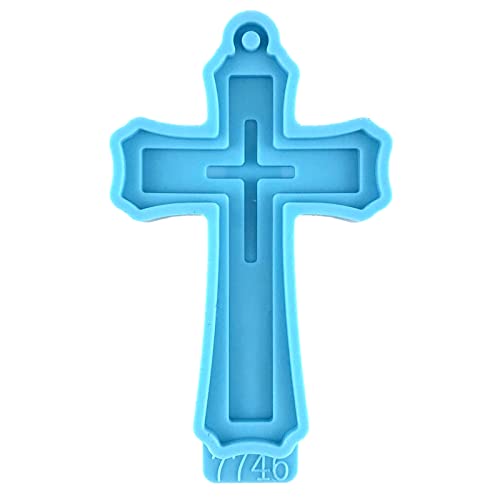 Silikonharz-Form, Epoxidharz-Formen, Kruzifix-Gussform für Halskette, Anhänger, Schmuck, Schlüsselanhänger von Hattba
