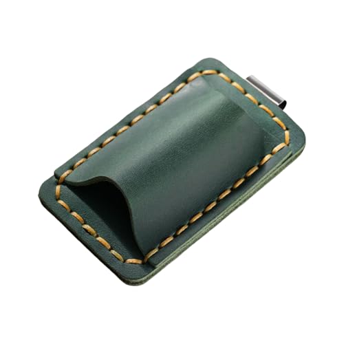 Stifthalter aus Leder mit Clip, 4,3 x 7,1 cm, Stifthalter, einzelner Schlitz für Tagebücher, Notizbuch, Planer, Ordner, Klemmbrett, Notizbuchhülle Stifthalter aus Leder mit Clip, 4,3 x 7,1 cm, Stifthalter, einzelner Schlitz für Tagebücher, Notizbuch, Planer, Ordner, Klemmbrett, Notizbuchhülle von Hattba