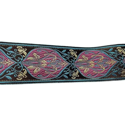 Stoffband mit Blumenmuster, bestickt, gewebt, zum Nähen, für Kleidung, Vorhänge, Heimverzierung, 4,8 m von Hattba