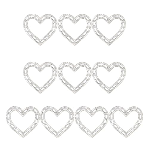 Strass-Aufnäher in Herzform, Applikation für Hochzeitskleid, Vorhang, Schal, Dekorationen von Hattba