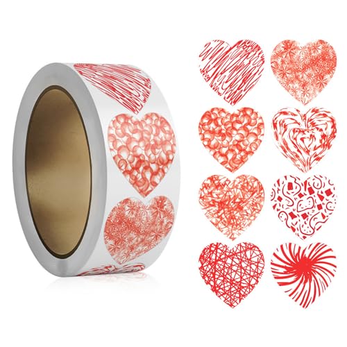 Valentinstag Geschenk Aufkleber Selbstklebend Herz Aufkleber Etiketten Deko Liebe Valentinstag Valentinstag Herz Etiketten Selbstklebend Deko von Hattba