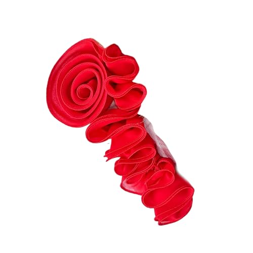 Vielseitiger Aufnäher mit Rüschen, Blumenaufnäher, stilvolle Rüschenränder, Hochzeits-Tuchapplikationen für den täglichen Gebrauch von Hattba