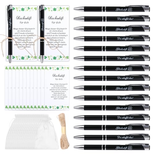 15 Sets Glücksstift Metal Kugelschreiber Abschiedsgeschenk Kollegen, Dankeschön Geschenke 13.5cm/5.31inch Gastgeschenke Hochzeit mit Organzasäckchen Karte, Kleine Geschenke für Kollegen Lehrer Schuler 15 Sets Glücksstift Metal Kugelschreiber Abschiedsgeschenk Kollegen, Dankeschön Geschenke 13.5cm/5.31inch Gastgeschenke Hochzeit mit Organzasäckchen Karte, Kleine Geschenke für Kollegen Lehrer Schuler von Hauojaus