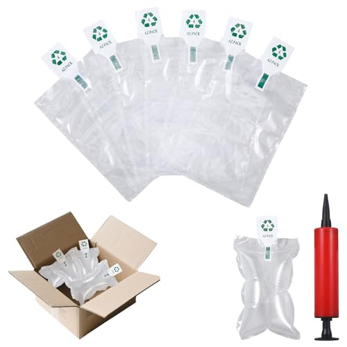 200 Stück Luftpolsterkissen Verpackungschips Transparent 10x15 cm/3.94x5.91inch Verpackungsmaterial mit Pumpe für Versandtransport, Bubble Wrap Alternative für Zerbrechliche Gegenstände 200 Stück Luftpolsterkissen Verpackungschips Transparent 10x15 cm/3.94x5.91inch Verpackungsmaterial mit Pumpe für Versandtransport, Bubble Wrap Alternative für Zerbrechliche Gegenstände von Hauojaus