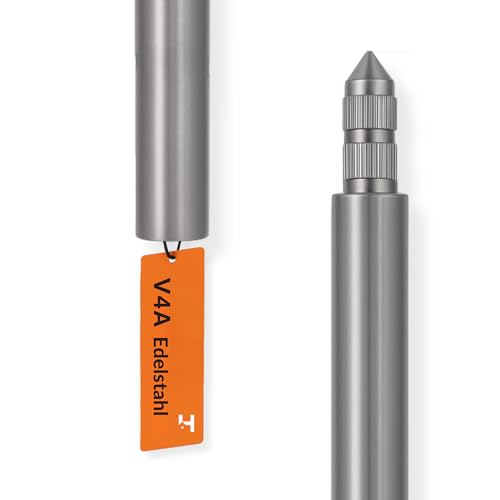 HausHeld® Tiefenerder V4A 1,5 m – Erdungsspieß Ø20 mm aus Edelstahl für Blitzschutz & Erdungsanlagen – Erweiterung Staberder Kreuzerder PV-Anlage Erdungssystem von Haus-Held