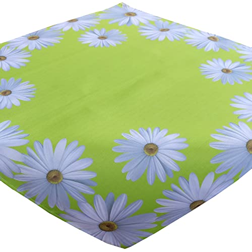 Tischdecke 85x85 cm Grün, Margeriten Frühlings Mitteldecke, Garten Tischdecken Bügelfrei, Tischdeko Wasserabweisend, abwischbare Tischschoner, Indoor Outdoor Tischdecke 85x85 cm Grün, Margeriten Frühlings Mitteldecke, Garten Tischdecken Bügelfrei, Tischdeko Wasserabweisend, abwischbare Tischschoner, Indoor Outdoor von Haus und Deko