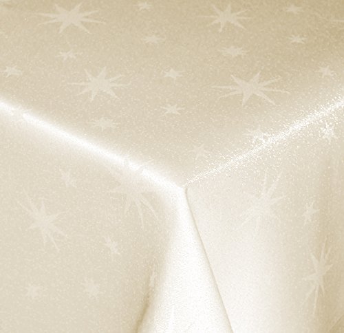 Tischdecke Weihnachten 130 x 260 cm Creme Rechteckig Weihnachtstischdecken Lurex Sterne bügelfrei knitterfrei Tischdecken Advent Weihnachtsdeko Tischdeko Herbst Tischdecke Weihnachten 130 x 260 cm Creme Rechteckig Weihnachtstischdecken Lurex Sterne bügelfrei knitterfrei Tischdecken Advent Weihnachtsdeko Tischdeko Herbst von Haus und Deko