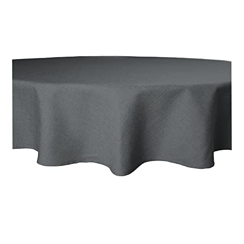 Tischdecke rund 160 cm Ø beschichtet Struktur Leinen-Optik Wasser abweisend Lotuseffekt #1081 anthrazit Tischdecke rund 160 cm Ø beschichtet Struktur Leinen-Optik Wasser abweisend Lotuseffekt #1081 anthrazit von Haus und Deko