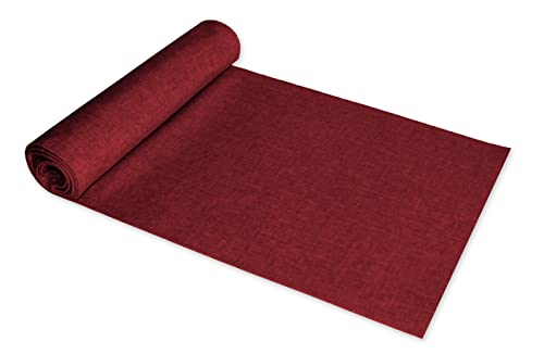 Tischläufer 40 x 100 cm Bordeaux rechteckig Leinenoptik Tischdecke Lotuseffekt Tischwäsche Wasserabweisend Tischtuch Fleckenabweisend Bügelfrei Abwischbar Knitterfrei Innen und Außen Tischläufer 40 x 100 cm Bordeaux rechteckig Leinenoptik Tischdecke Lotuseffekt Tischwäsche Wasserabweisend Tischtuch Fleckenabweisend Bügelfrei Abwischbar Knitterfrei Innen und Außen von Haus und Deko
