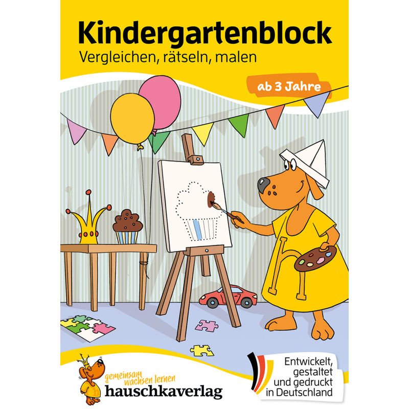 Kindergartenblock Ab 3 Jahre - Vergleichen, Rätseln Und Malen - Ulrike Maier, Kartoniert (TB) von Hauschka