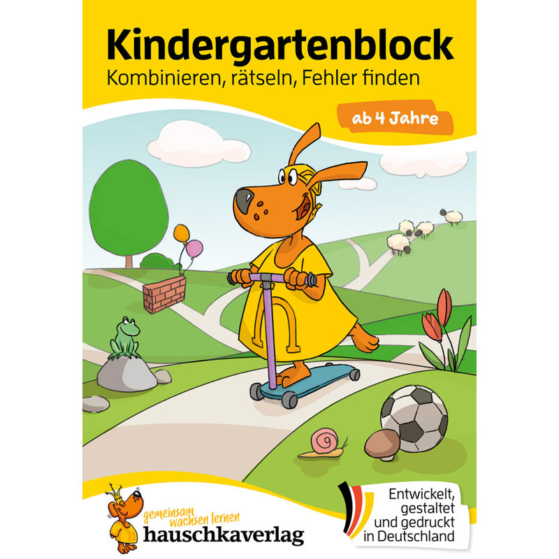 Kindergartenblock Ab 4 Jahre - Kombinieren, Rätseln, Fehler Finden - Ulrike Maier, Kartoniert (TB) von Hauschka
