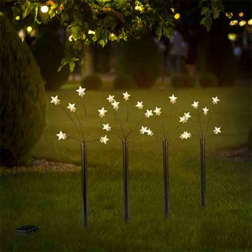 Haushalt International LED - Gartenleuchtstäbe 'Stern' 4er Set Ø CA. 3 cm von Haushalt International