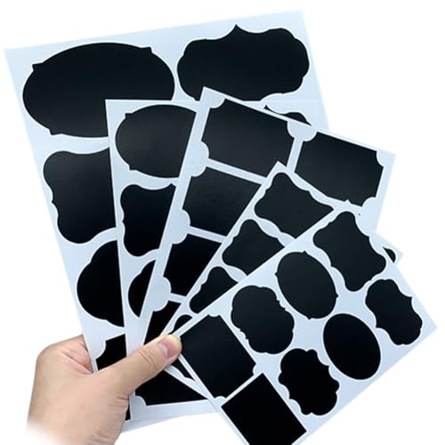 120/240 Pcs Aufkleber zum Beschriften, Aufkleber Wasserfest, Klebeetiketten zum Beschriften mit Stift, Selbstklebende Etiketten, Gewürzetiketten Selbstklebend (240 Spitzenteile+2 Stift) von Hausio