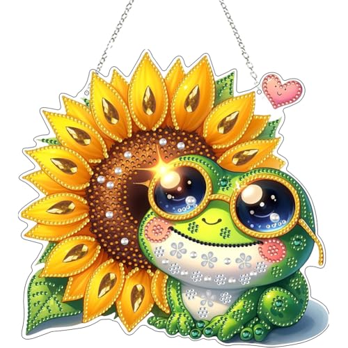 Hausio 5D Weihnachtskarten Diamond Painting Herbst Anhänger Heiße Schokolade, Diamond Painting Fensterbilder Beidseitig für Erwachsene, Bastelset Kreativ Set, Hängend Ornament Tür Fenster (Stil 2) von Hausio