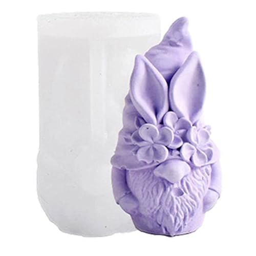 Hausio Silikonform Wichtel Kerzenformen Zum Gießen, Silikonformen Weihnachten, 3D Gießformen Silikon Weihnachten, Silikonform Weihnachten, DIY Gießformen Gießform Weihnachten (Stil 3) von Hausio