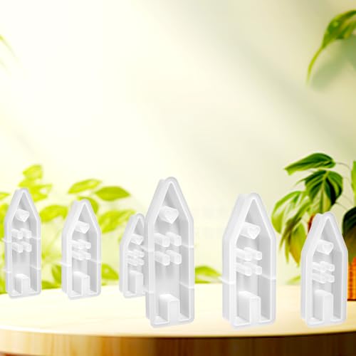 Silikonformen Gießformen Silikon Häuser Kerzenformen zum Gießen, Silikonform Haus mit Fenster, Gießformen Silikon Weihnachten Haus Silikonform für Sojawachs Kerzen/Handwerk/Seife/Gips (6 Pcs) von Hausio