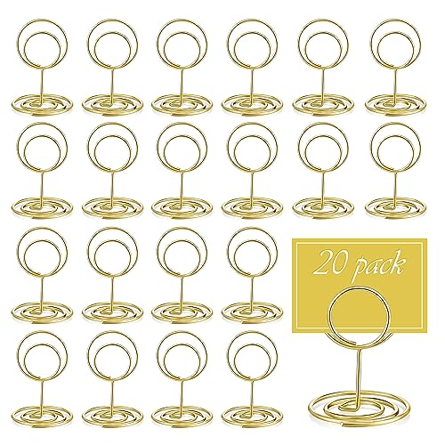 20 Stück Gold Tischkartenhalter, 5cm Höhe Fotohalter Kartenhalter, Tischnummernhalter Metall, Tischnummernständer für Hochzeiten, Platzkartenhalter Memohalter, Clips für Hochzeitsfeier, Abschlussfeier 20 Stück Gold Tischkartenhalter, 5cm Höhe Fotohalter Kartenhalter, Tischnummernhalter Metall, Tischnummernständer für Hochzeiten, Platzkartenhalter Memohalter, Clips für Hochzeitsfeier, Abschlussfeier von HautStore