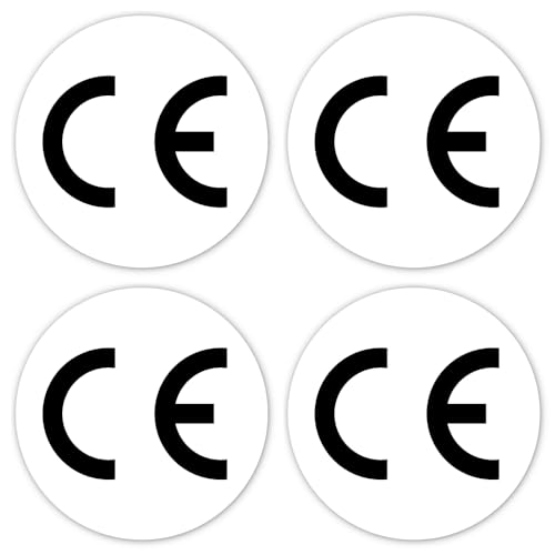 Aufkleber: ⌀ 100 mm, 4 Stück - CE Zeichen - rund Aufkleber: ⌀ 100 mm, 4 Stück - CE Zeichen - rund von Havati