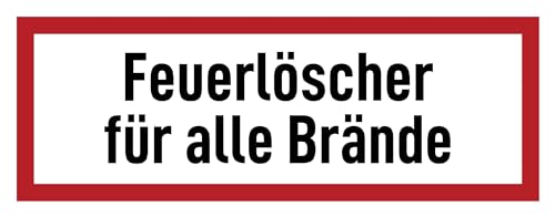 Aufkleber: 105x297 mm, 1 Stück - Feuerlöscher für alle Brände - Brandschutzzeichen - Hinweisschild auf Brandschutzeinrichtung und Einsatzhinweise - DIN 4066 - D1 Aufkleber: 105x297 mm, 1 Stück - Feuerlöscher für alle Brände - Brandschutzzeichen - Hinweisschild auf Brandschutzeinrichtung und Einsatzhinweise - DIN 4066 - D1 von Havati