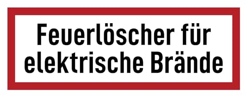Aufkleber: 105x297 mm, 1 Stück - Feuerlöscher für elektrische Brände - Brandschutzzeichen - Hinweisschild auf Brandschutzeinrichtung und Einsatzhinweise - DIN 4066 - D1 Aufkleber: 105x297 mm, 1 Stück - Feuerlöscher für elektrische Brände - Brandschutzzeichen - Hinweisschild auf Brandschutzeinrichtung und Einsatzhinweise - DIN 4066 - D1 von Havati