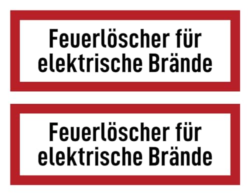 Aufkleber: 74x210 mm, 2 Stück - Feuerlöscher für elektrische Brände - Brandschutzzeichen - Hinweisschild auf Brandschutzeinrichtung und Einsatzhinweise - DIN 4066 - D1 Aufkleber: 74x210 mm, 2 Stück - Feuerlöscher für elektrische Brände - Brandschutzzeichen - Hinweisschild auf Brandschutzeinrichtung und Einsatzhinweise - DIN 4066 - D1 von Havati